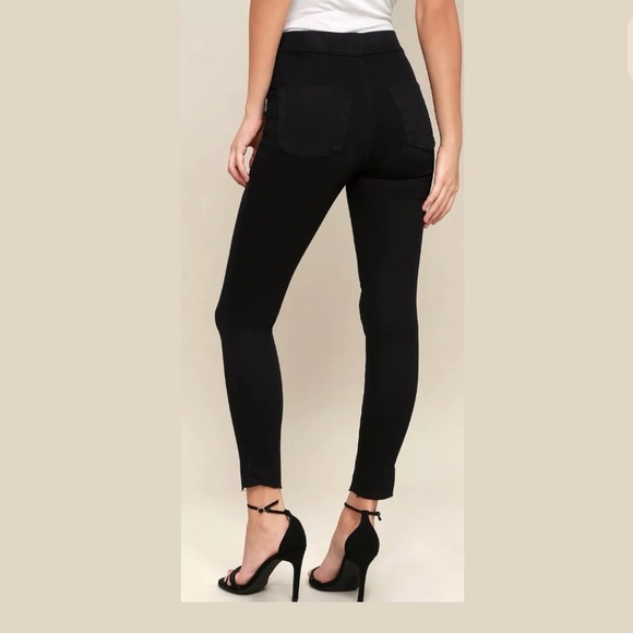 Free People Black Jean Leggings Size Long NWT - Picture 3 of 4